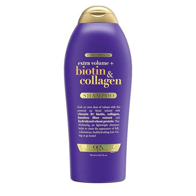 Ogx Biotin and Collagen Extra Strength Volumizing Shampoo For Thicker Fuller Hair 25.4 Fl Oz