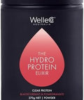 Welleco Hydroprotein Elixir Potassium Electrolyte Powder With 15G Vegan Protein For Energy Healthy Hair Skin & Nails Easy To Digest Powdered Electrolytes Black Currant & Pomegranate 9.5Oz Jar