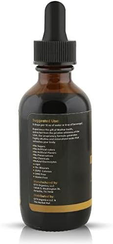 Trace Mineral Drops (400 Servings)(Flavorless) ÃƒÂ¢Ã¢â€šÂ¬Ã¢â‚¬Å“ 74 Minerals From Humic & Fulvic Acid Concentrated, Plant-Based, Supplement Electrolytes Alkaline Ph By Fulvika Black, 4 Ounce, 4.0 Fl Oz, Pack Of 1