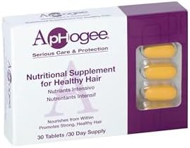 ApHogee Vitamin Supplement for Healthy Hair 30 Tablets