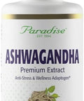 Paradise Herbs Organic Ashwagandha Ayurvedic Adaptogen Vegan Non Gmo Gluten 60 Vegetarian Capsules