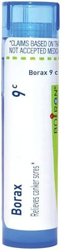 Boiron Borax 9C Homeopathic Medicine For Canker Sores 80 Pellets