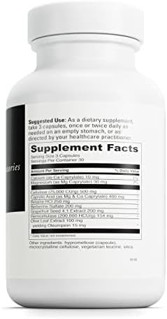 Davinci Labs Candidaway Digestive Gut Health Support Immune System Support With Digestive Enzymes Calcium Magnesium & More 90 Vegetarian Capsules (30 Servings)