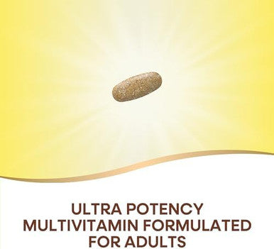 Nature'S Way Alive Adult Ultra Multivitamin, Promotes Energy Metabolism, Heart & Muscle Function, With B-Vitamins Including Methylated B12, Gluten Free, 60 Tablets (Packaging May Vary)