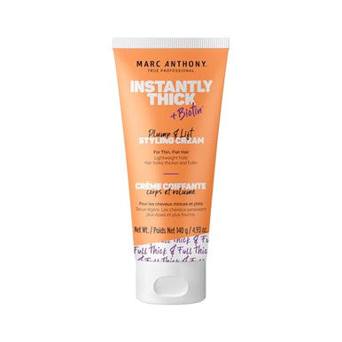 "Marc Anthony Biotin Styling Cream Instantly Thick Plump & Lift With Polymers And Phytokeratin Thickening For Fine Hair 4.93 Oz"