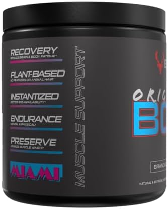 Bucked Up Original Bcaa 2:1:1 Branched Chain Essential Amino Acids - Supplement Powder - 100% Pure 2:1:1 Instantized Formula Pre/Post Workout 30 Servings (Miami Flavor)