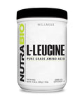 Nutrabio 100 Pure L-Leucine - Muscle Recovery And Support - Naturally Fermented Free Form Amino Acid - Vegan Non-Gmo Gluten Free - (500 Grams)