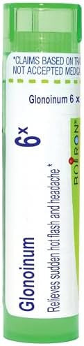Boiron Glonoinum 6X Homeopathic Medicine For Sudden Hot Flash & Headaches 80 Pellets