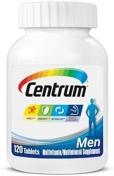 Centrum Multivitamin For Men, Multivitamin/Multimineral Supplement With Vitamin D3, B Vitamins And Antioxidants, Gluten Free, Non-Gmo Ingredients - 200 Count