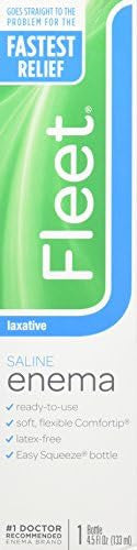 Fleet Laxative Saline Enema For Constipation 4.5 Fl Oz