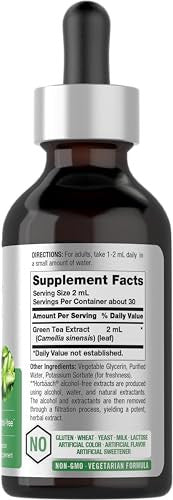 Horbaach Green Tea Extract Liquid Drops 2 Fl Oz