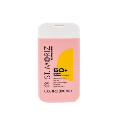 St Moriz Suncare Spf 50+ Body Sunscreen - Broad Spectrum Protection Spf 50+ Water Resistant Sunscreen Moisturizing Lotion + Vitamin E - Oxybenzone & Octinoxate - Vegan - Cruelty (6.08 Fl Oz)