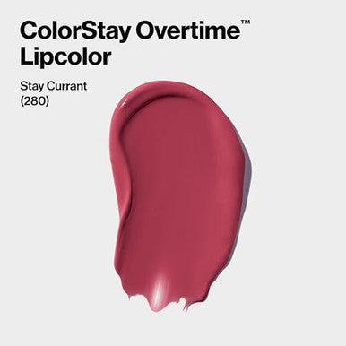 Revlon Liquid Lipstick With Clear Lip Gloss Colorstay Overtime Lipcolor Dual Ended With Vitamin E 280 Stay Currant 0.07 Fl Oz
