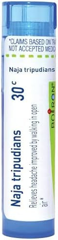 Boiron Naja Tripudians 30C Homeopathic Medicine For Headaches 80 Pellets