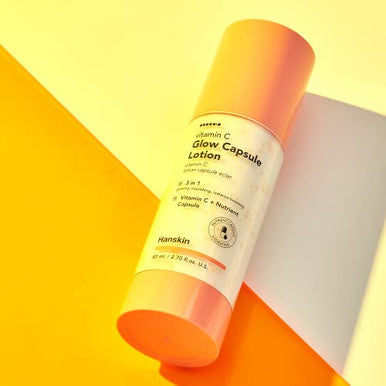 Hanskin Vitamin C Glow Capsule Face Moisturizer Boost Radiance And Even Skin Tone With Vitamin B And Niacinamide Brightening Korean Skin Care 2.7 Fl Oz.