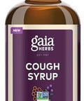 Gaia Herbs Cough Syrup Original Soothes Occasional Dry Coughs With Honey Ivy Leaf Black Elderberry 4 Fl Oz