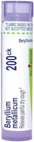 Boiron Beryllium Metallicum 200Ck For Painful Dry Cough 80 Pellets