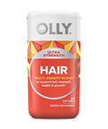 Olly Ultra Strength Hair Softgels Supports Hair Health Biotin Keratin & Metabolism Gummy Rings Apple Cider Vinegar Vitamin B12 Chromium