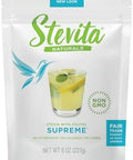 Stevita Stevia with Xylitol Supreme 8 oz Pouch AllNatural Stevia Extract Natural Sweetener No Calories NonGMO Vegan Kosher Keto Paleo Gluten Free ErythritolFree 227 Servings