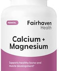 Fairhaven Health Peapod Calmag Calcium And Magnesium Supplement With Vitamin D3 For Pregnancy Baby And Female Health Gluten & Dairy Calmag Supplement 1 Month Supply