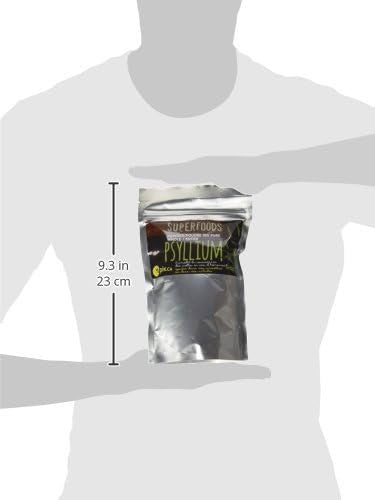 Yupik Organic Whole Husk Psyllium 95-Percent Superfood, 250 Gram