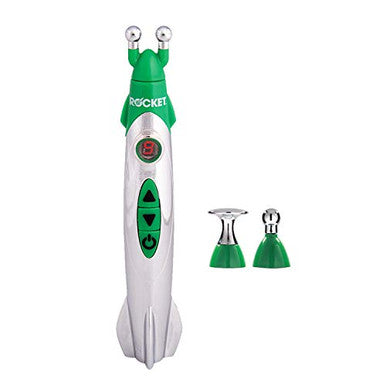 Hempvana Rocket Pain Relief Pen As Seen On Tv Wireless Tens Therapy Portable Muscle Stimulator - Same Technology Used By Doctors - Muscle Pain Relief -9 Adjustable Intensity Settings-3 Unique Heads