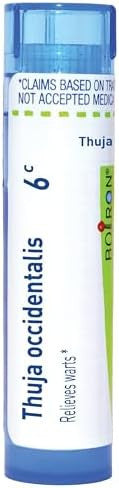 Boiron Thuja Occidentalis 6C Homeopathic Medicine For Painless Wart Removal 80 Pellets