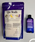 Dr. Teal'S Sleep Bath Epsom Salt & Foaming Bath With Melatonin & Essential Oils2 Piece Travel Set 11Oz. Bag Of Bath Salts & 3Oz Bottle Of Foam Bath (Melatonin)