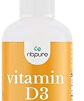Nbpure Organic Vitamin D3 Spray High Potency Liquid 1000Iu Per Serving For Women Men Kids Cholecalciferol ESunshine Supplement Easytouse Family Friendly Onthego Travel