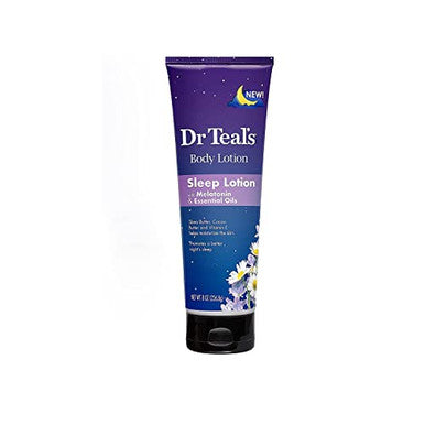 Dr Teals Melatonin Sleep Bath Set (Foaming Bath (34 Oz) Body Lotion (8 Oz) & Sleep Spray (6Oz) Stress Relief Lavender & Melatonin Promotes Better Sleep At Home Spa Kit Relax Before Bed