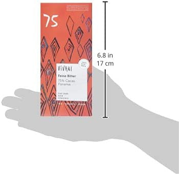 Vivani Vivani Fine Dark 75% 80 gramRed Chocolate
