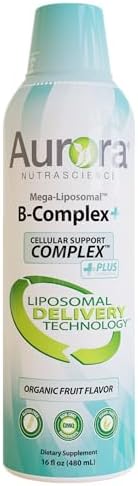 Aurora Nutrascience Vitality Duo Bundle Mega Liposomal Vitamin C 3000 mg per Serving and Mega Liposomal BComplex