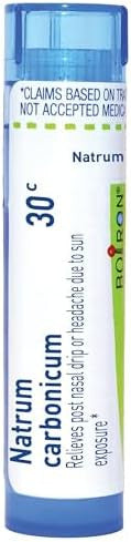 Boiron Natrum Carbonicum 30C For Post Nasal Drip Or Headaches Due To Sun Exposure 80 Pellets