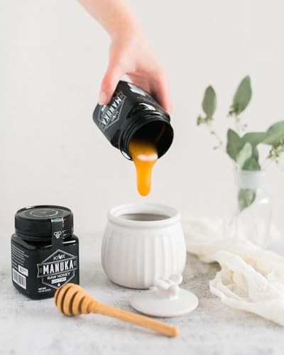 Kiva Raw Manuka Honey - Certified UMF 15+, MGO 514+ 100% Pure Genuine New Zealand, Non-GMO, Traceable (8.8oz/250g Bottle)