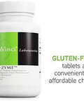Davinci Labs Allzyme Dietary Supplement To Support Digestive Tract Function And Nutrient Absorption With Calcium Pepsin Bromelain Papain Pancreatin And More Gluten 90 Tablets