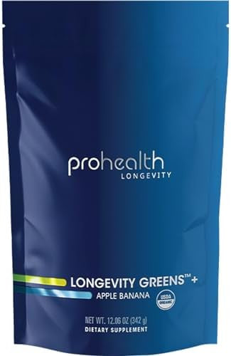 Prohealth Longevity Greens. Delicious Organic Healthy Powder For Energy & Aging. Gut Health Digestive Enzymes Multi Vitamin Preprobiotics Oat Fiber Inulin. Gmp . 30 Servings