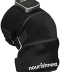 Nourish Nest Knee Massager With Heat And Red Light Cordless Heated Knee Brace With 3 Heat/3 Vibration/5 Light Levels Red Lights With 660Nm & 850Nm 5000Mah Massager For Knee Elbow Shoulder