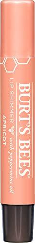 Burt'S Bees Lip Balm Moisturizing Lip Shimmer For Women For All Day Hydration With Vitamin E & Coconut Oil 100% Natural Apricot 0.09 Ounce