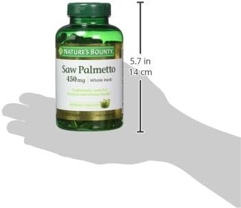 Natures Bounty Saw Palmetto 450 Mg 250 Capsules Pack Of 3
