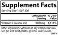 Carlson CGel 1000 mg Vitamin C Immune Support and Tissue Health Antioxidant 60 Soft gels
