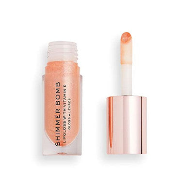 Revolution Beauty London Makeup Revolution Shimmer Bomb Lip Gloss Infused With Vitamin E Shimmery Finish Available In 6 Shades Starlight 4.5Ml