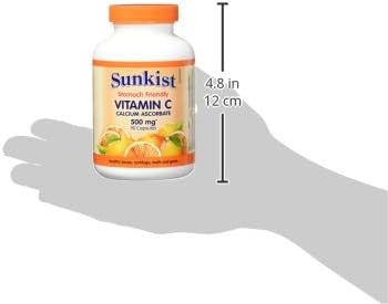 Sunkist Non-Acidic Calcium Ascorbate Vitamin C Capsule, 500mg