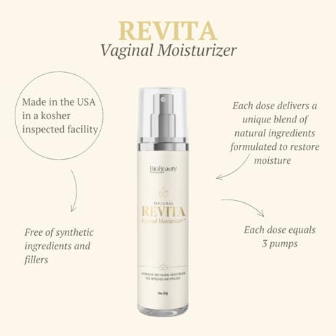 Biolabs Pro Revita Vaginal Moisturizer Cream Hormone-Free Vaginal Moisturizer With Shea Butter Hyaluronic Acid Cocoa Butter Vitamin E Natural Oils & Beeswax - Gentle Hydration For Comfort & Balance 1.8Oz