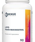 Renue By Science Resveratrol High Strength Liposomal Resveratrol Supplement 90 Trans Resveratrol Capsules 125Mg Reservatrol Per Serving Non-Gmo Made In The Usa Third Party Tested