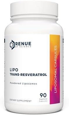 Renue By Science Resveratrol High Strength Liposomal Resveratrol Supplement 90 Trans Resveratrol Capsules 125Mg Reservatrol Per Serving Non-Gmo Made In The Usa Third Party Tested