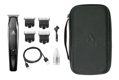 Andis 562888 Slimline Pro Ii Cordless Beard And Hair Trimmer Lithium-Ion 4 Attachment Combs Lightweight Powerful Motor Black