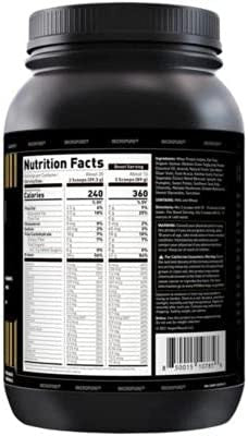 Kaged Muscle Clean Meal; Meal Replacement Shake with Whey Protein Isolate, Clean Carbs, MCT Oil Fats, Organic Vitamins and Minerals, Vanilla Cake, 20 servings