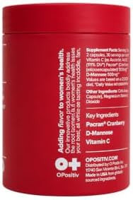 O Positiv URO Urinary Tract Health Supplement with Pacran Cranberry