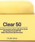 Sun Bum Spf 50 Clear Face Sunscreen With Zinc Oxide Broad Spectrum Moisturizing Facial Sunblock With Vitamin E Hawaii 104 Act Compliant (Octinoxate & Oxybenzone ) Travel Friendly 1 Oz
