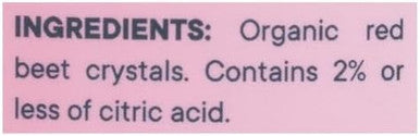Flora Organic Red Beet Crystals Energizing Superfood Supplement For Nitric Oxide Support Vegan Gluten Nongmo & Organic 7 Oz. Powder